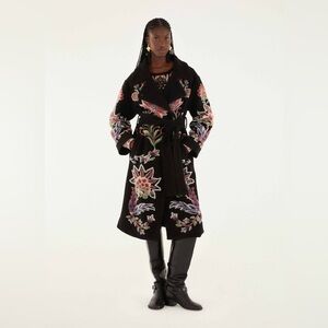 Farm Rio Marvelous Garden Fleece Coat